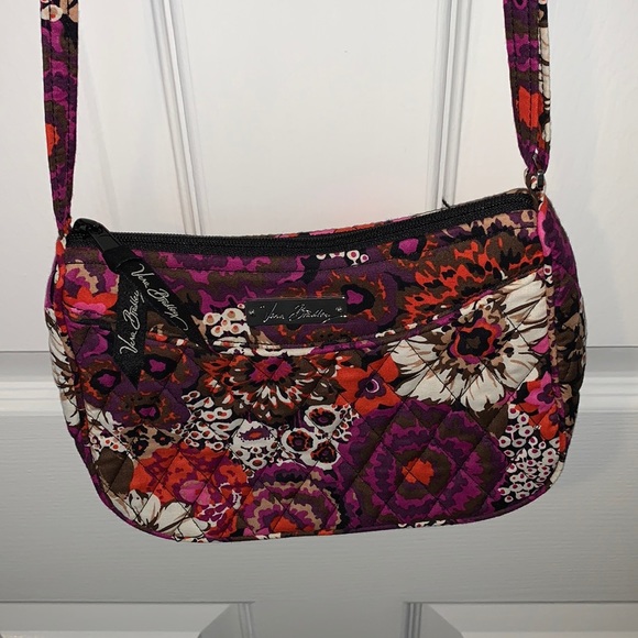 Vera Bradley Handbags - Vera Bradley Pink Floral On the Go Crossbody Bag